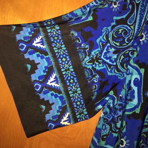 18w shift dress Teal/Royal/Black - Picture 3 of 3